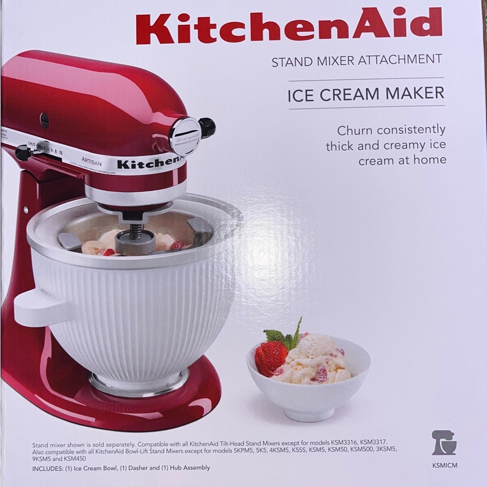 Kitchenaid Ice Cream Maker Attachment (New)